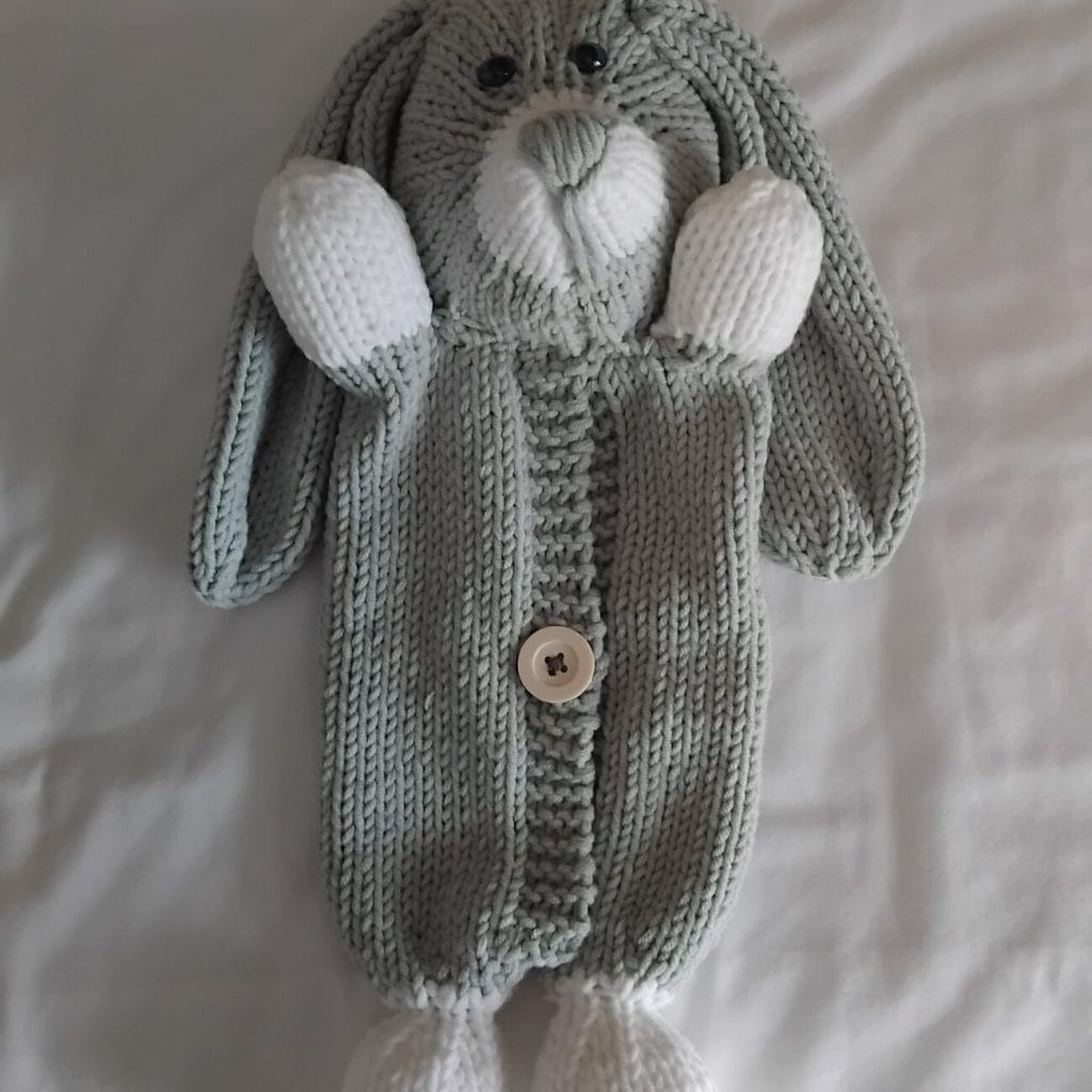 my completed yummy tummy bunny