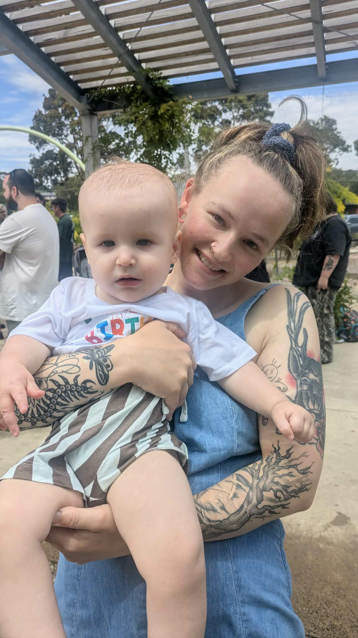 Hugo with aunty olivia