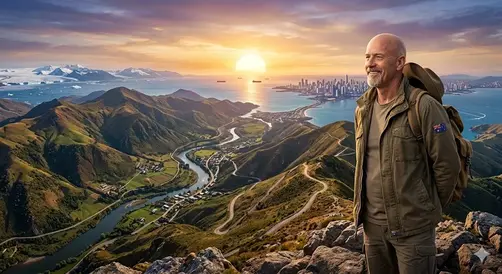 an ai generated image of me travelling the world