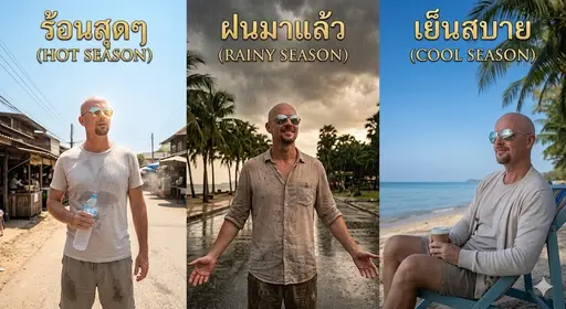 Australian expat experiencing the three seasons of Rayong weather.