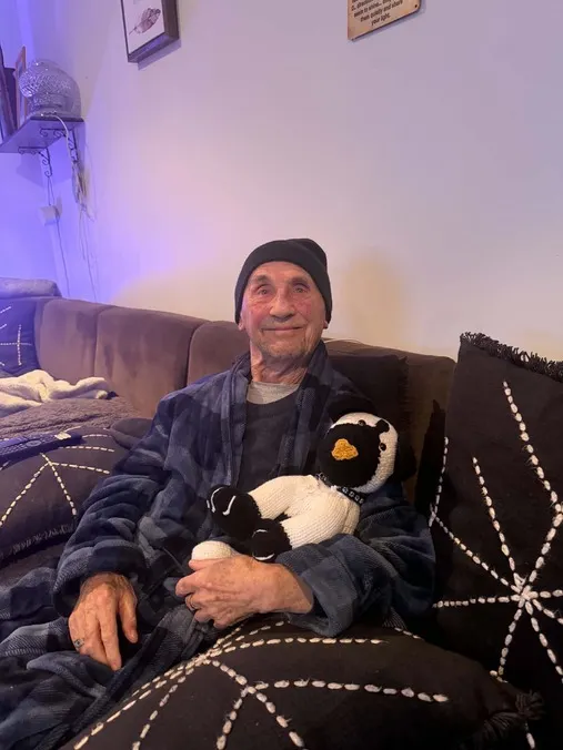 "Knitted emotional support pets given to father "