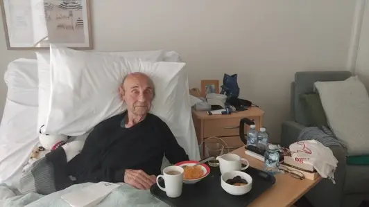 My Dad in the retirement home