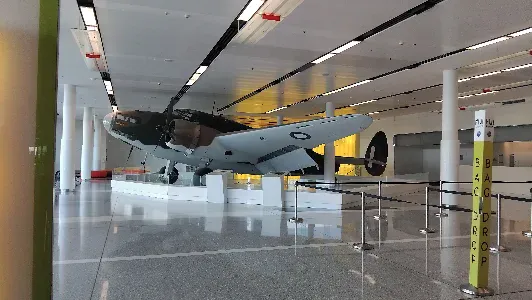 Lockheed Hudson mark iv bomber inside Canberra airport